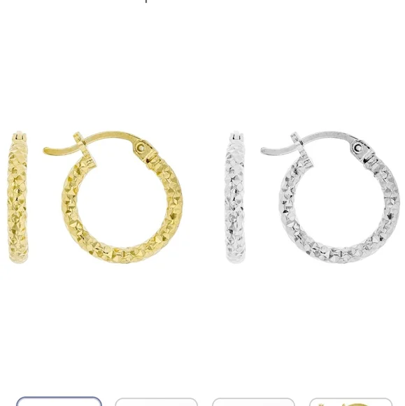 JTV Jewelry Sterling Silver And 4k Yellow Gold Over Sterling